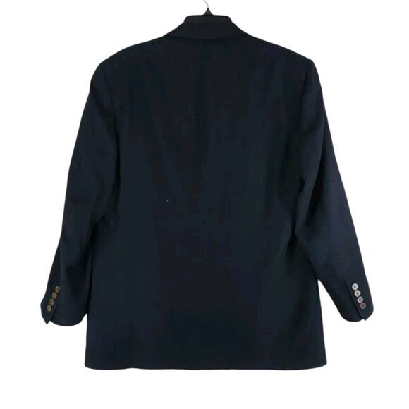 Bill Blass Cashmere Jacket Mens 42 R Black Sport Coat Blazer 3-Button USA Made - Picture 2 of 14